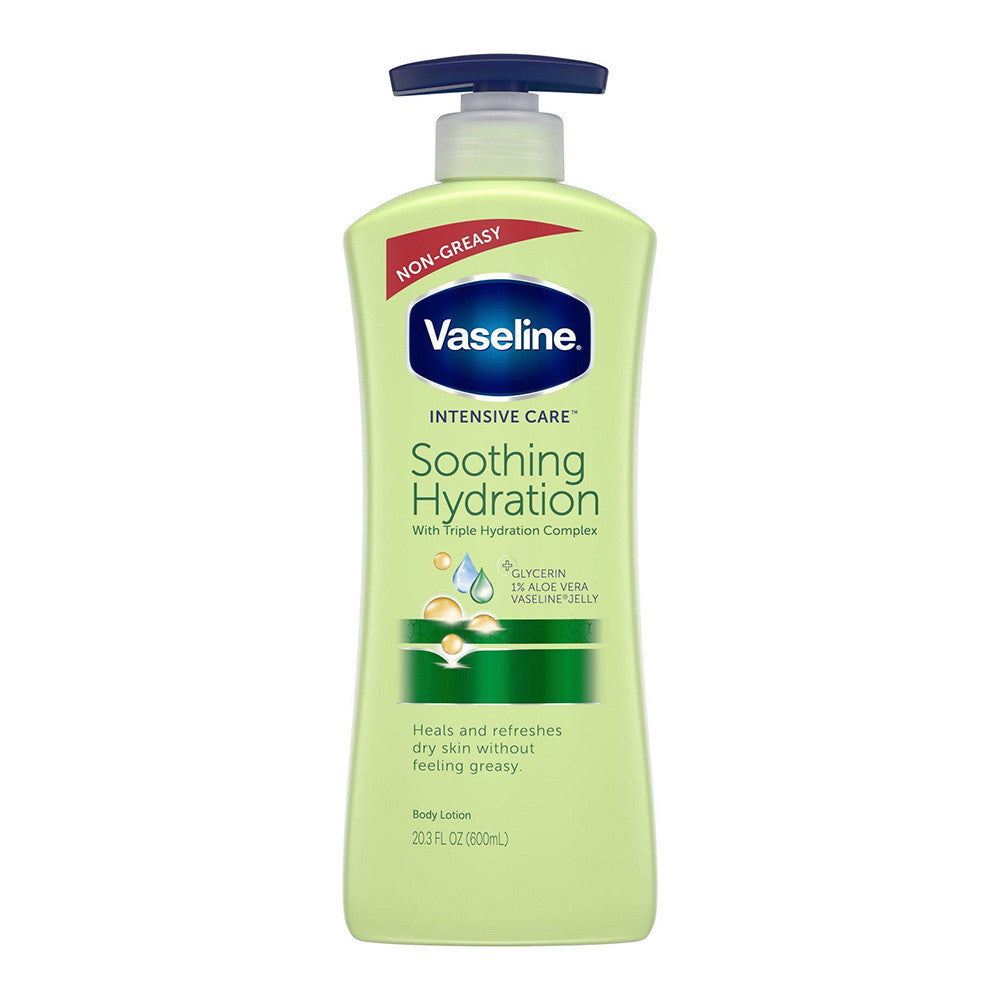 Vaseline Intensive Care Soothing Hydration Body Lotion, Aloe, 20.3 Oz